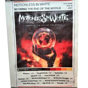 Motionless In White Canvas Print, Scoring The End of the World Album 12x18"